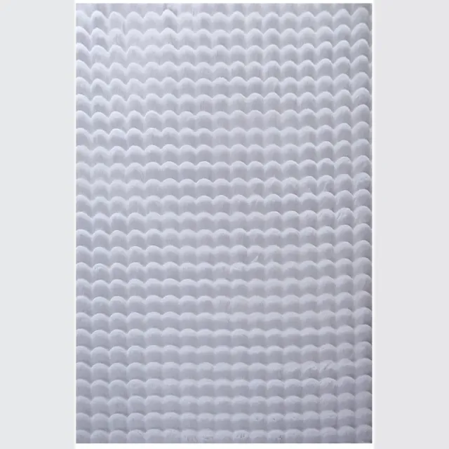 Dutch XXL Hoogpolig Vloerkleed | Tapijt | Ambiance | Ribbels | Zilver | 160x230 cm