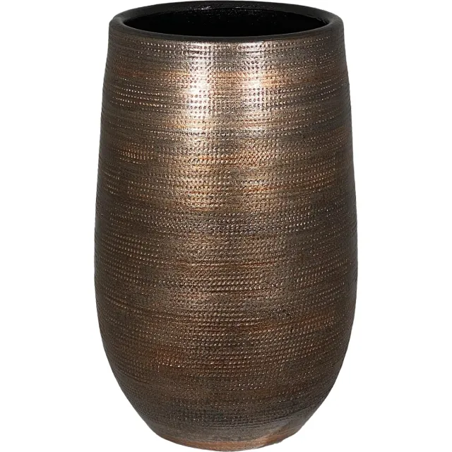 HS Potterie Tokio vaas koper bruin D19 x H30 cm