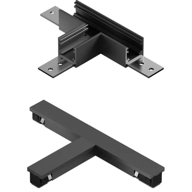 Lucide dimbare railverlichting - matzwart/chroom Mat zwart chroom