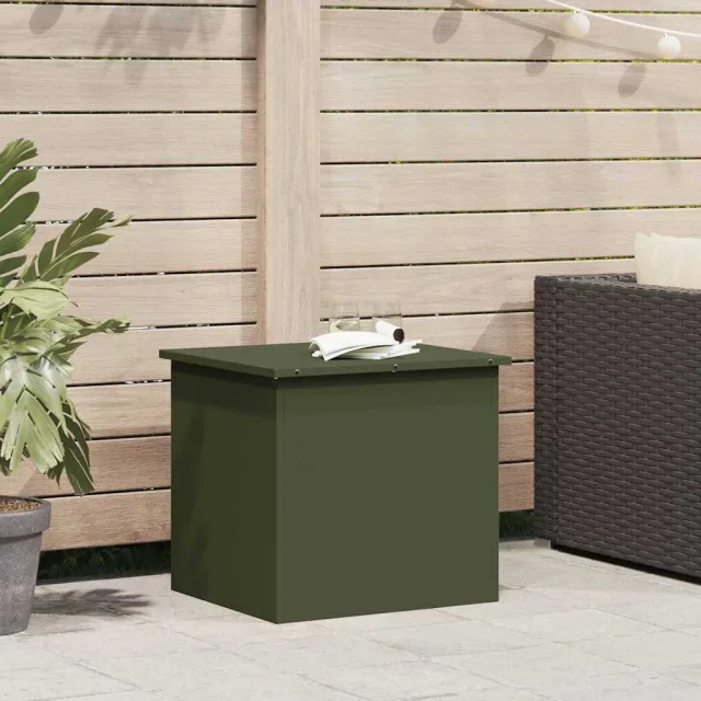 vidaXL Tuinkussenopbergdoos Gegalvaniseerd staal 55 x 50,5 x 50 cm Groen