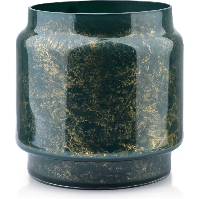 Terroso Vaas Groen Marmer, Hoogte 21 cm