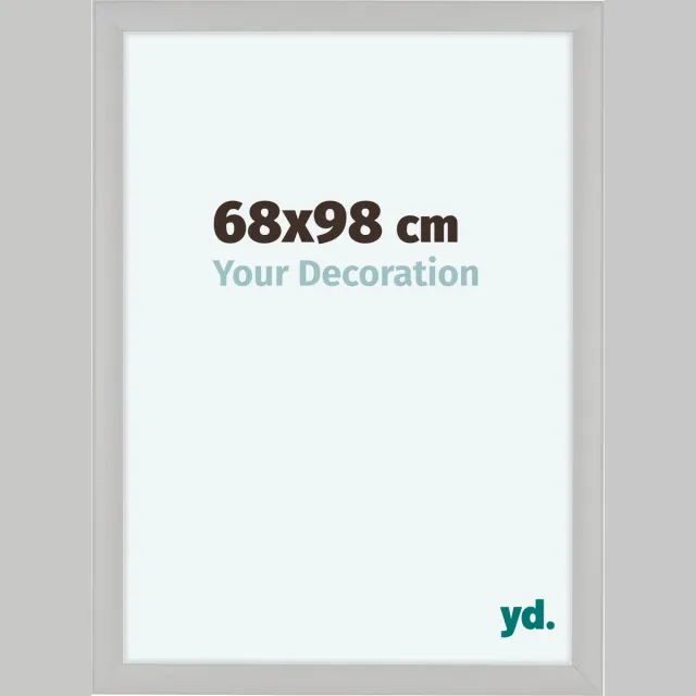 yd. Your Decoration - Fotolijst 68x98 cm - MDF - Wit Houtnerf - Como