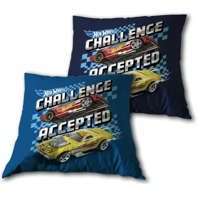 Hot Wheels Sierkussen, Challenge Accepted - 35 x 35 cm - Polyester Multi Colour