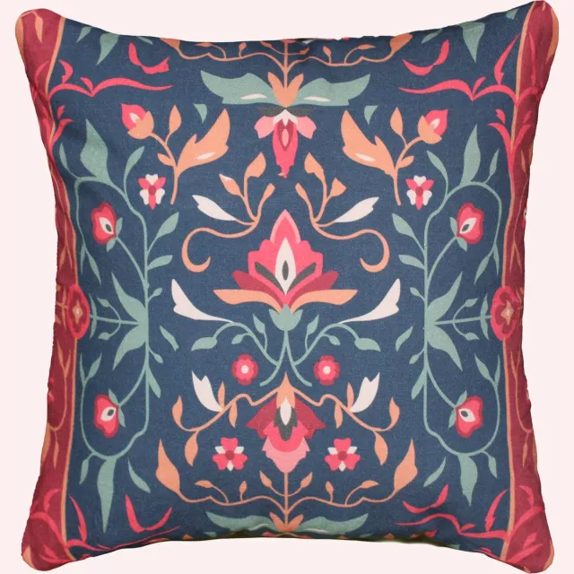 Urbane Hide Kussens woonkamer | kussenhoes 45x45cm | kussensloop | sierkussens | cushion cover | katoen | Cotton Canvas digital print Marine