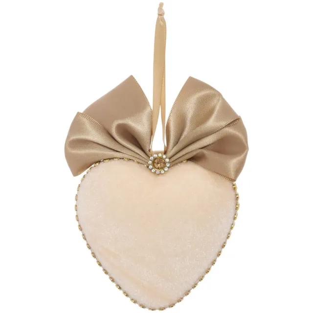 Feeric lights & Christmas Kerstboomversiering van goudkleurig fluweel, 12 cm Coeur