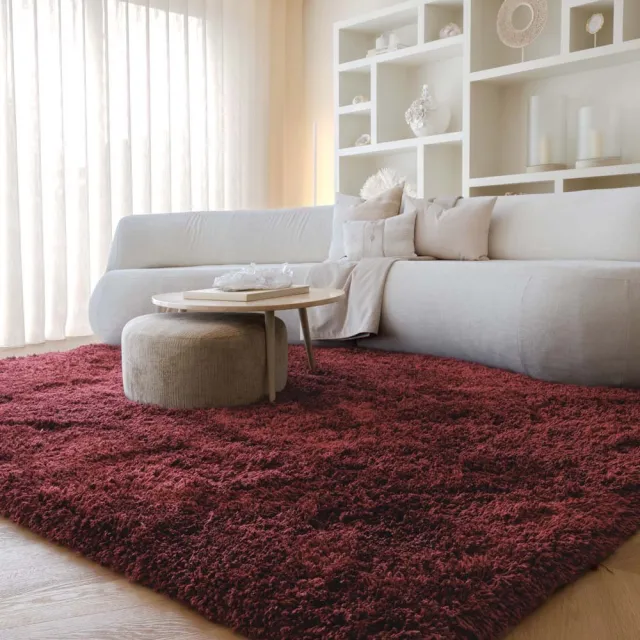 Nordic Weavers Shaggy vloerkleed - Sveve bordeauxrood 240x340