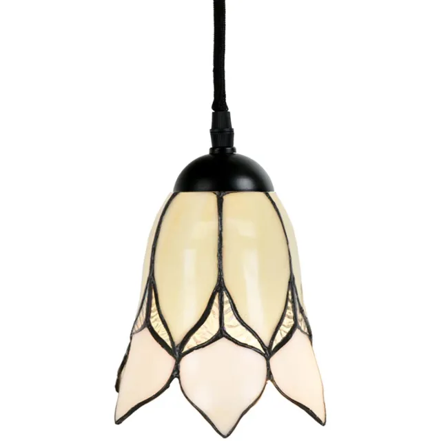 Coloured by Art Tiffany Hanglamp Lovely Flower White - Art Deco Trade Wit