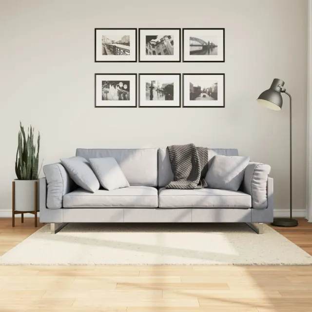 vidaXL Vloerkleed OVIEDO laagpolig 120x120 cm beige, foto 2