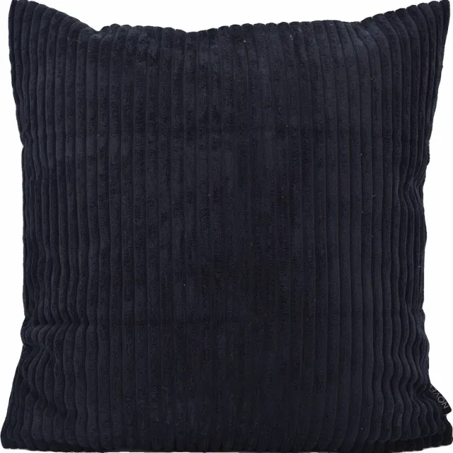 NOVÉE Corduroy Zwart Kussenhoes | 45 x 45 cm | Ribstof / Polyester