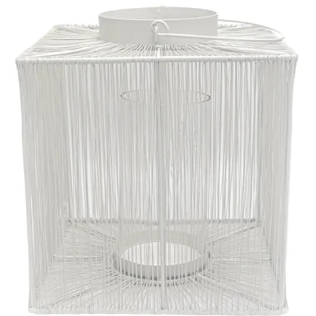 Leeff Lantaarn Luuk L – Windlicht – Wit – Glas en metaal