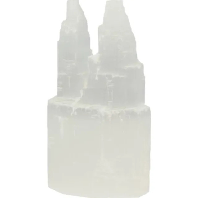 Ruben Robijn Seleniet dubbele toren 10 cm Wit
