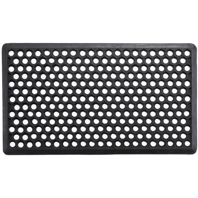 MD-Entree MD Entree - Deurmat - Rubbermat - Allegro - 40 x 70 cm Zwart