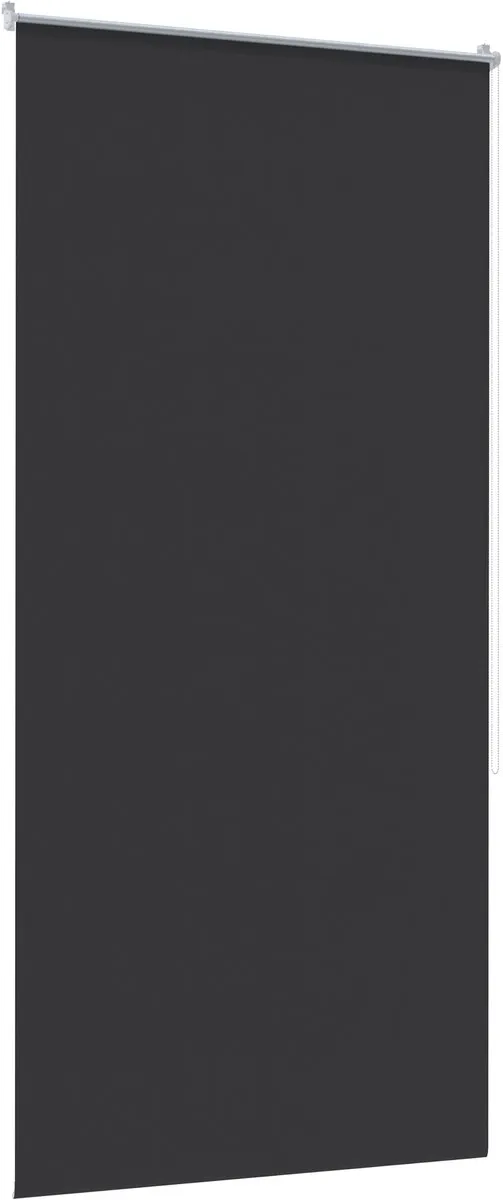 Aufun verduisterend rolgordijn – thermisch isolerend – met trekkoord en clips – montage zonder boren – 120x210 cm – antraciet