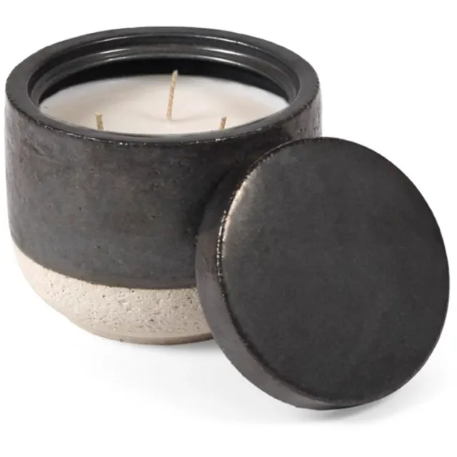 Serax Piet Boon Burning Wood geurkaars D12cm H9cm titanium zwart