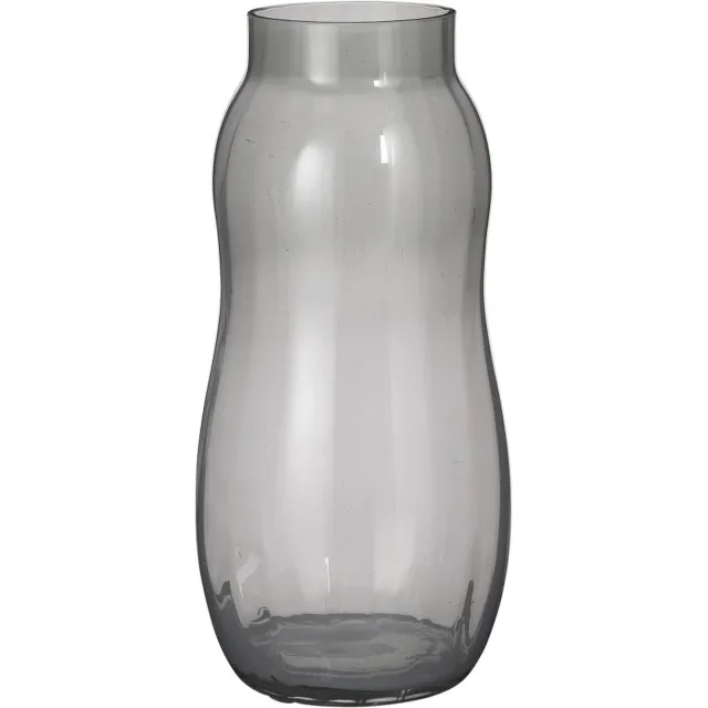 Mica Decorations Mesa Vaas - 24x24x50 cm - Glas - Lichtgrijs