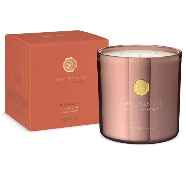 Rituals Suede Vanilla - Scented Candle 1000 g - Geur Kaars - Private Collection Rose