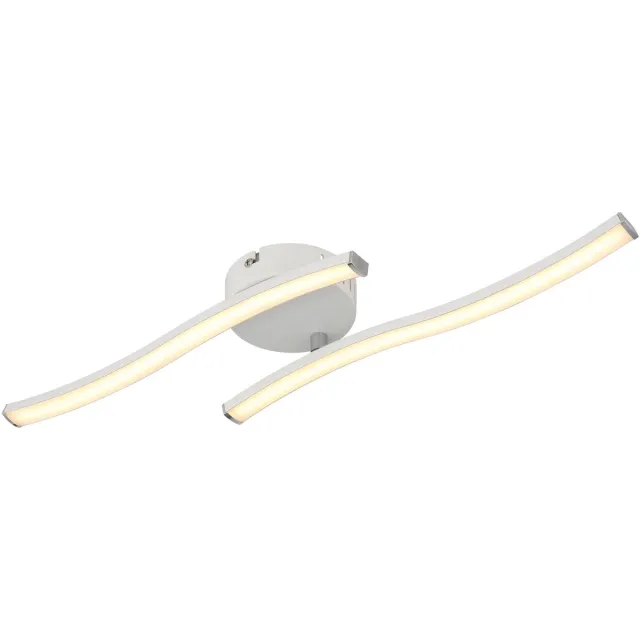 Globo LED plafondlamp Woonkamerlamp Designlamp Plafondlamp wit, beweegbare arm, 12W 910lm warm wit, 51,5x7,2 cm