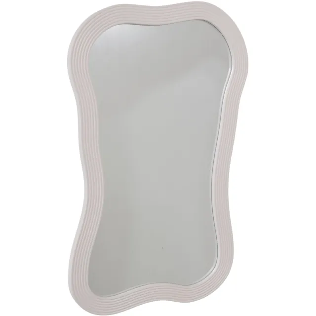Fragix Wandspiegel Wavy 80x50 Ivory hout Bruin