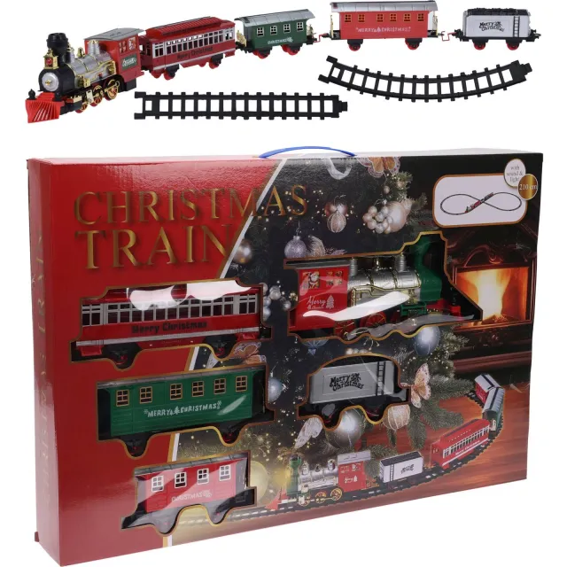 Home & Styling Collection kersttrein verlicht (22 delen) Multi