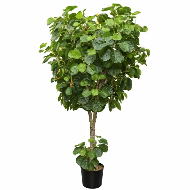 M.T.C Kunstplant-Kunstboom-Fijn Bladerig-klein blad-180 cm-Lyrata groen
