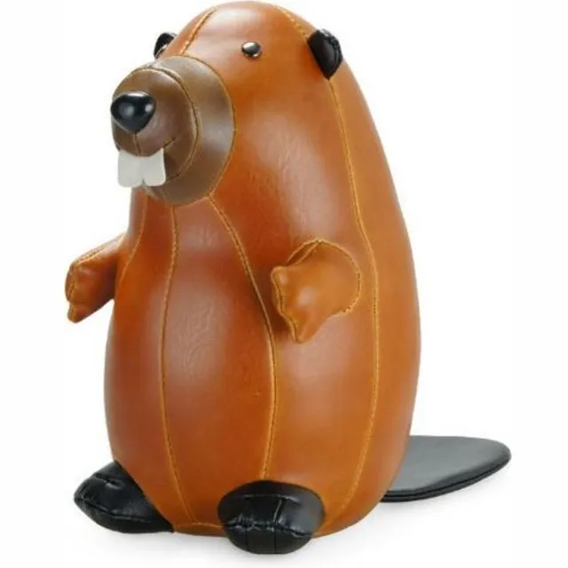 Zuny boekensteun bever bruin