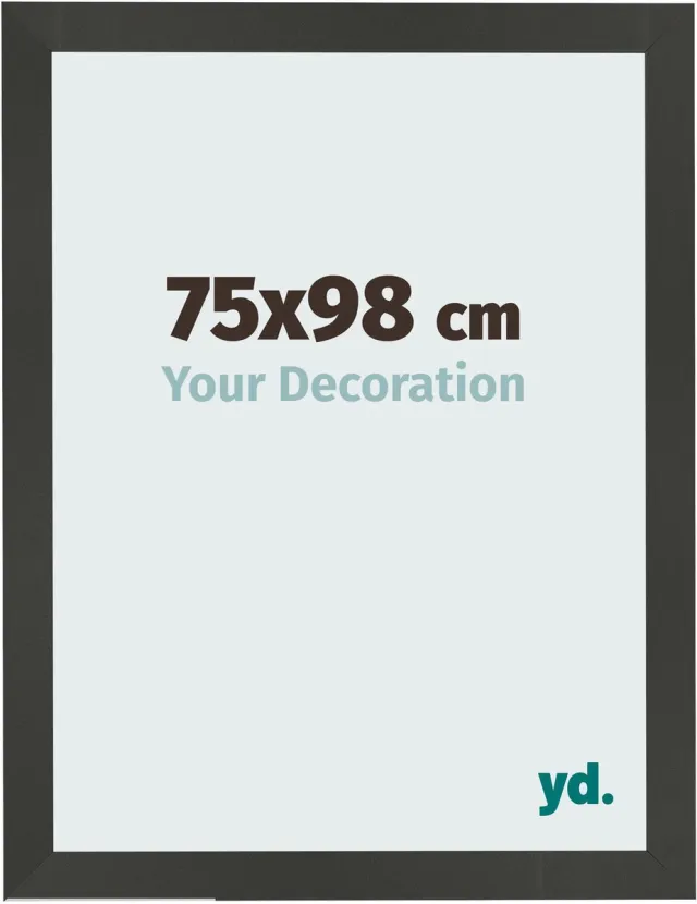 yd. Your Decoration - Fotolijst 75x98 cm - MDF - Antraciet - Bologna