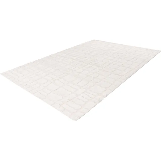 Lalee Lotus vloerkleed geometrisch tapijt bohemienstijl scandinavisch karpet hoog laag polig 160x230 cm ivory gebroken wit