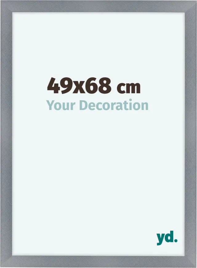 yd. Your Decoration - Fotolijst 49x68 cm - MDF - Aluminium Geborsteld - Como