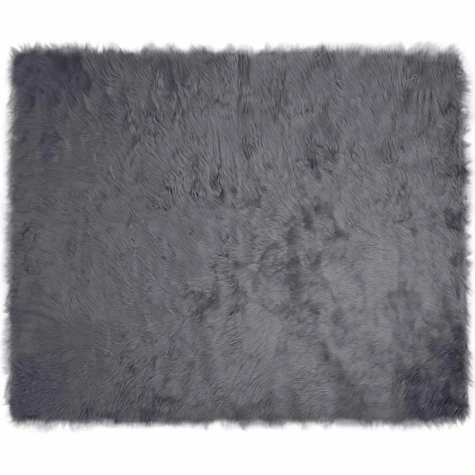 vidaXL Tapijt van imitatie TAFALLA Antracietkleurig 200 x 280 cm Anthraciet
