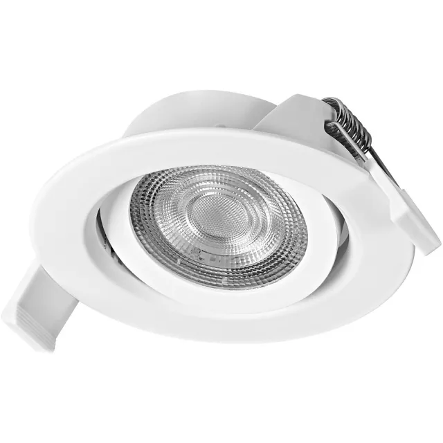 Osram Spot Set LED inbouwspot, 4,9W, 2700K, plafondspot 36°, wit, aluminium/kunststof, draaibaar, set van 3