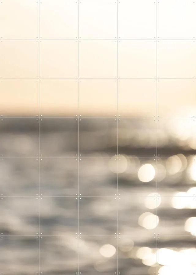 IXXI Abstract Sea, Mareike Böhmer - 100 x 140 cm - Grote wanddecoratie en posters - Abstract, Fotografie, Woonkamer, Slaapkamer, Gang, Zeelandschappen Lichte tinten / Wit / Rustig