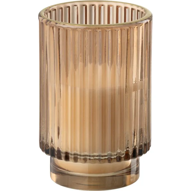 J-Line geurkaars Nordic Vetiver - lichtbruin - large - 30U