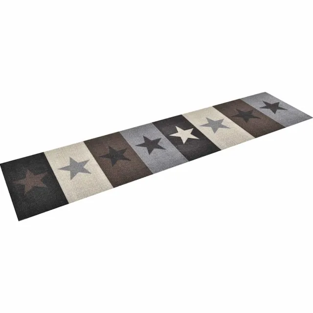 vidaXL Keukenmat wasbaar Stars 60x300 cm meerkleurig