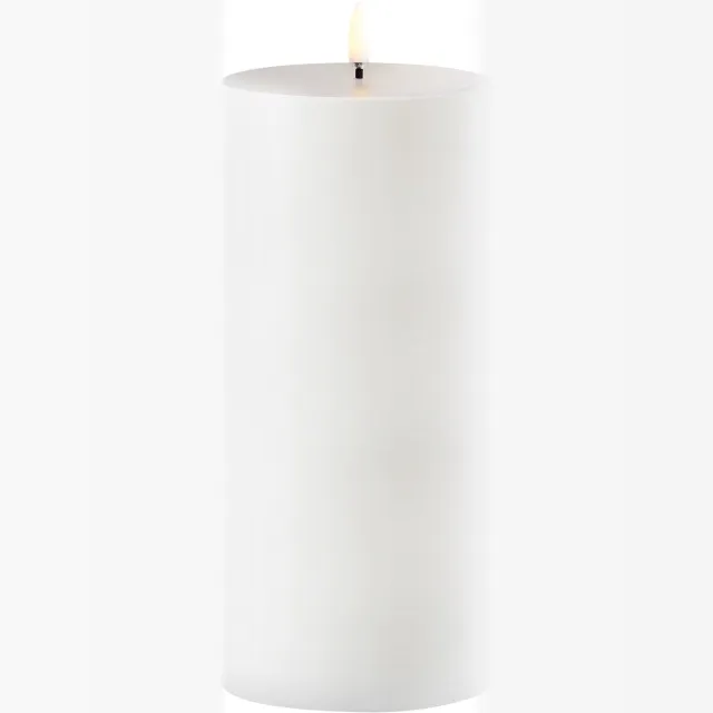 Uyuni Lighting LED-kaars - Outdoor - Wit - 8,3 cm x 20 cm