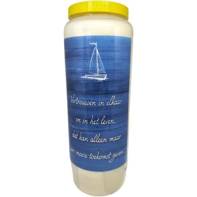noveenkaars Vertrouwen in elkaar - Noveenkaars - 9 dagen brander (5 stuks) Wit