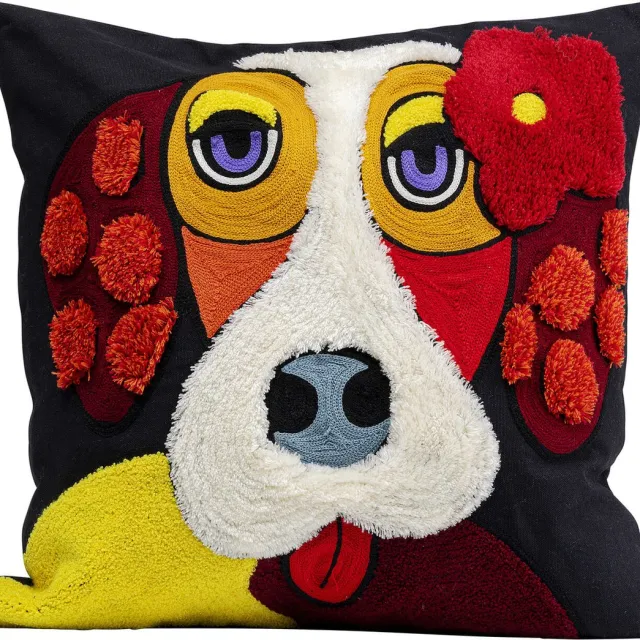 Kare Design Kare Kussen Make Up Dog 45x45cm Multicolor