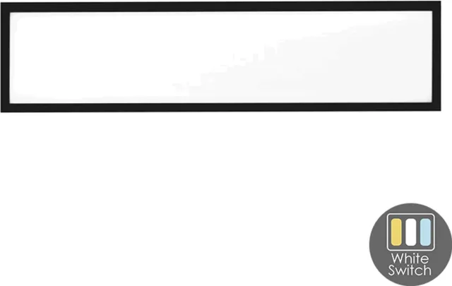 Lightexpert LED Paneel 120x30 - UGR zwart