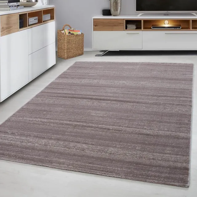 Ayyildiz Laagpolig vloerkleed, effen kleur - beige, vloerkleed voor de woonkamer, jute achterkant