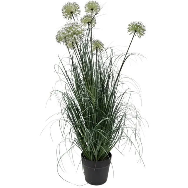Oosterik Home Allium siergras wit H 92 cm kunstplant Oosterik Home onbekend