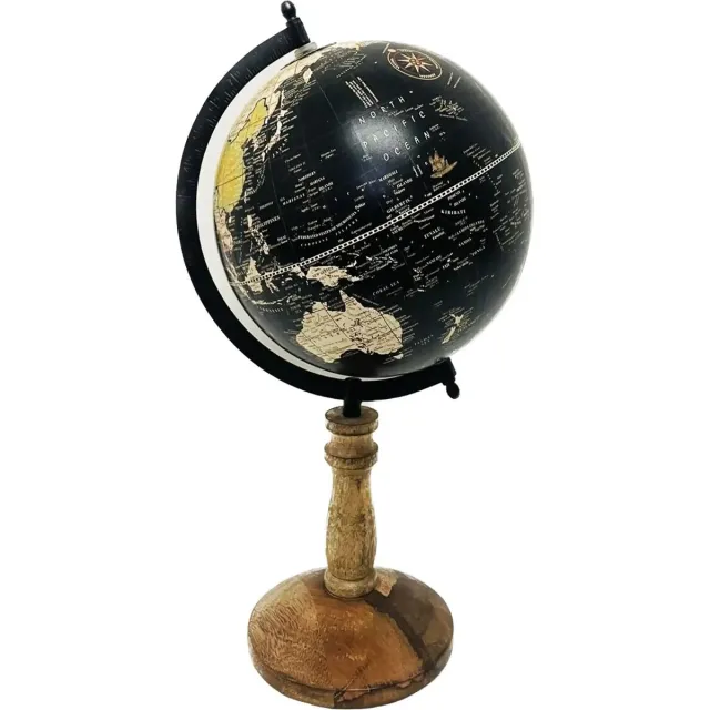 House of Nature Wereldbol Rougemont zwart 40cm [gid://shopify/Metaobject/303110226255]