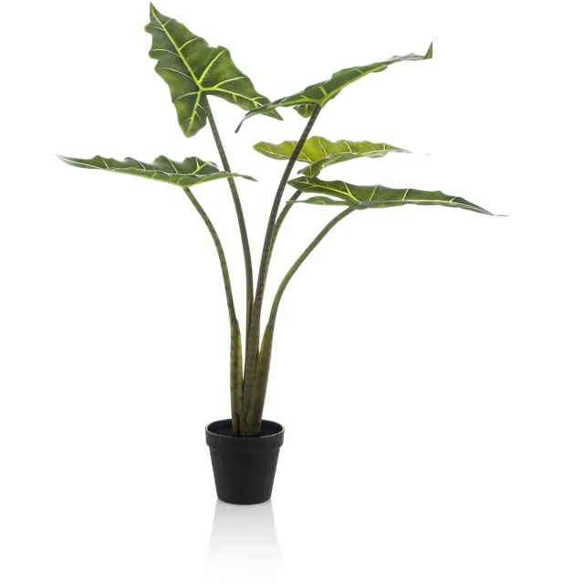 Emerald Kunstplant Alocasia Frydek 80cm - Kunstplant voor binnen Groen