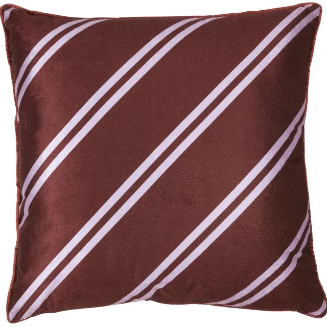 vtwonen Diagonal Sierkussen - 50x50 cm - Donker Rood