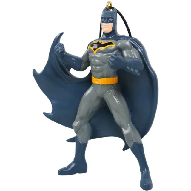 Kurt S. Adler kunststof kerstbal - dc comics batman 9cm grijs 1 stuks