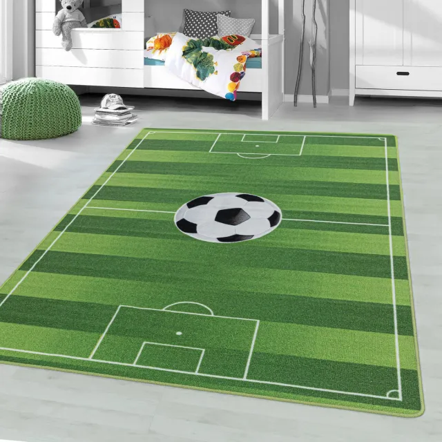 Ayyildiz Voetbalkleed - Pleun Voetbalveld Groen 160x230cm