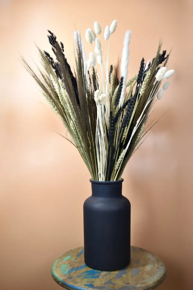 Natuurlijk Bloemen Droogbloemen Boeket - Catchy Black - Droogboeketten - 70 cm - Natuurlijk Bloemen Zwart