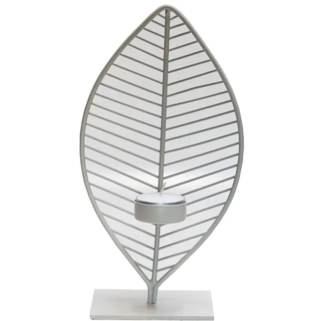Vase The World Waxinelichtjeshouder Minas | Medium | Ivory - offwhite | L18 x B7 x H34 cm