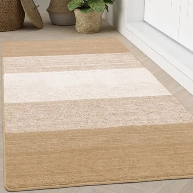 Homaxy Deurmat - Deurmat Antislip - Deurmat Binnen - Droogloopmat - Schoonloopmat - 89X150 cm - Beige