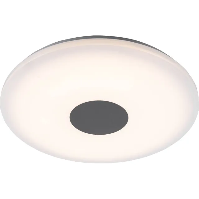 Globo Lighting LED plafondlamp hal verlichting woonkamer chroom spot, 1x LED 24 Watt 1680 Lumen 3000K warm wit, 47,5x5,5cm, woonkamer slaapkamer