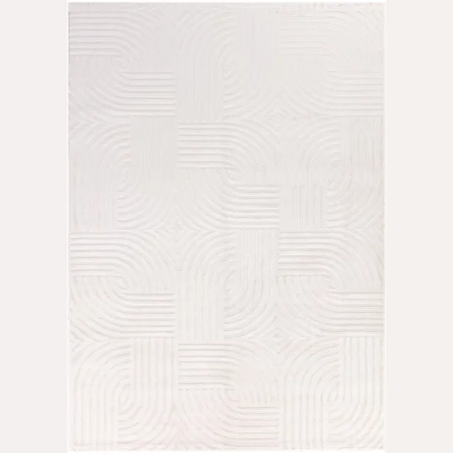 Ayyildiz Sahara Vloerkleed – Crème – Geweven met Organisch Lijnenspel – 80x150 cm Creme 1112