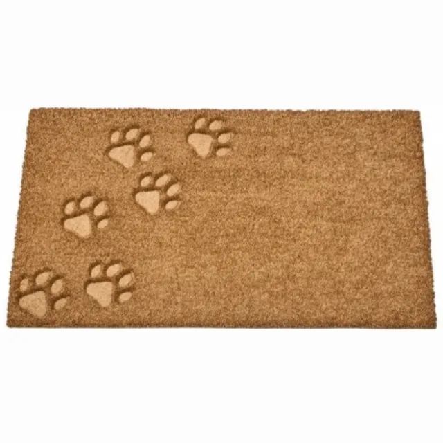 Smart Garden Products Deurmat Kokos Hondenpootjes - 45 x 75 cm Bruin